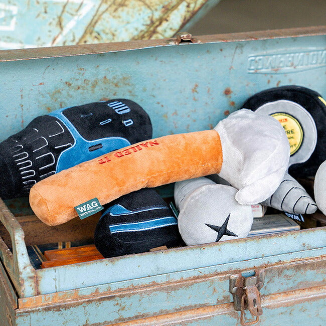 新品 プラッシュトイ ダルトン ハンマー ぬいぐるみ ペット用品 WAG D.WAG ディーワグ PLUSH TOY HAMMER プラッシュトイハンマー Y-0844