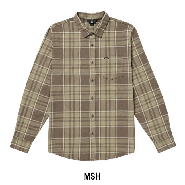VOLCOM ボルコム Leland Flannel LS リーランドフランネルロング