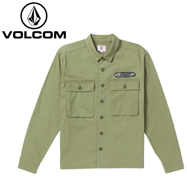 VOLCOM ボルコム Tokyo True Pinned Workshirt Long Sleeve Shirt トウキョウトゥルーパインドワークシャツロングスリーブシャツ LAR A0532308