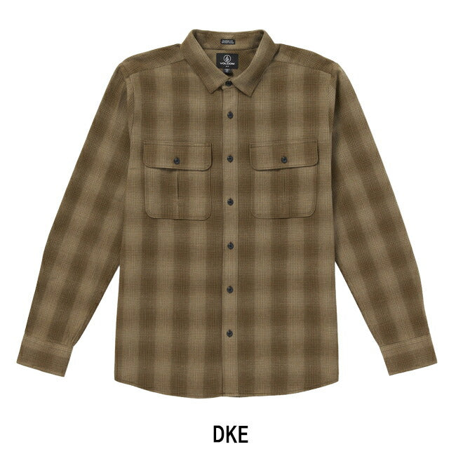 VOLCOM ボルコム Shadowstone Flannel Long Sleeve Shirt シャドウストーンフランネルロングスリーブシャツ A0532403