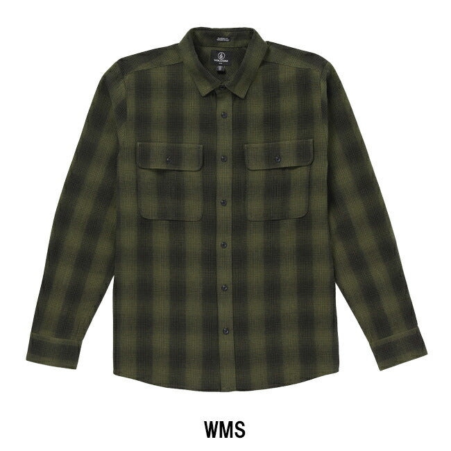 VOLCOM ボルコム Shadowstone Flannel Long Sleeve Shirt シャドウストーンフランネルロングスリーブシャツ A0532403