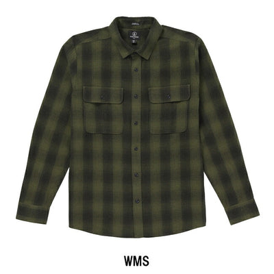 VOLCOM ボルコム Shadowstone Flannel Long Sleeve Shirt シャドウストーンフランネルロングスリーブシャツ A0532403