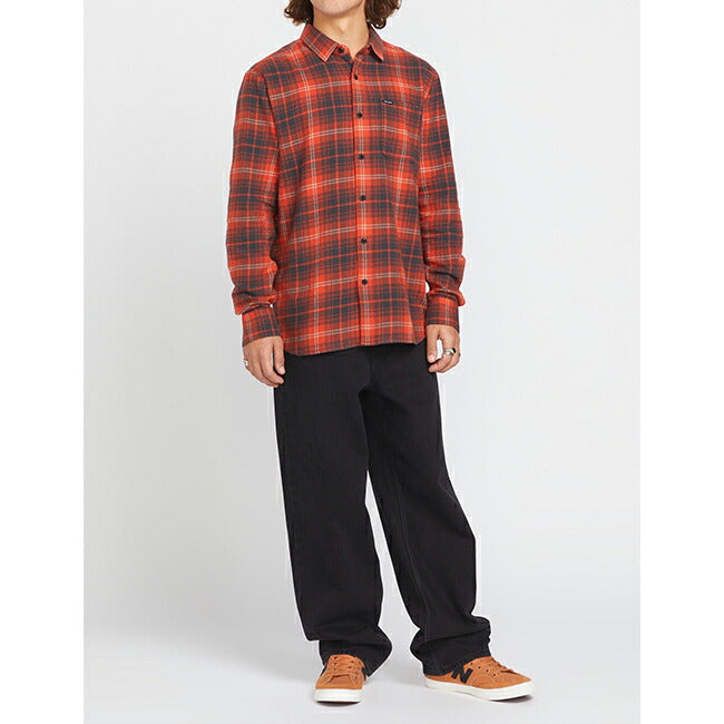 VOLCOM ボルコム Caden Plaid Long Sleeve Shirt カデンプレイドロングスリーブシャツ A0532407