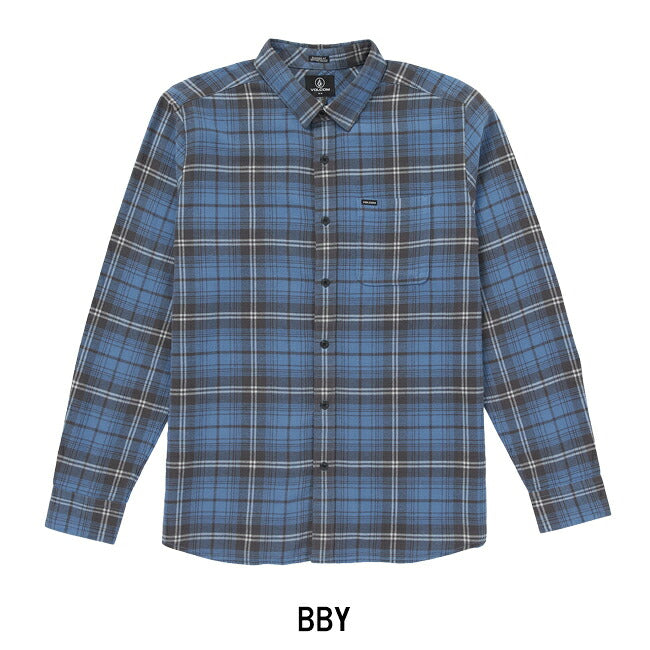 VOLCOM ボルコム Caden Plaid Long Sleeve Shirt カデンプレイドロングスリーブシャツ A0532407