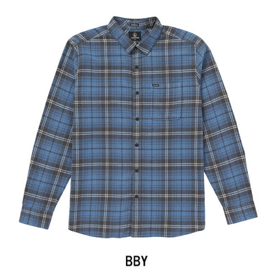VOLCOM ボルコム Caden Plaid Long Sleeve Shirt カデンプレイドロングスリーブシャツ A0532407