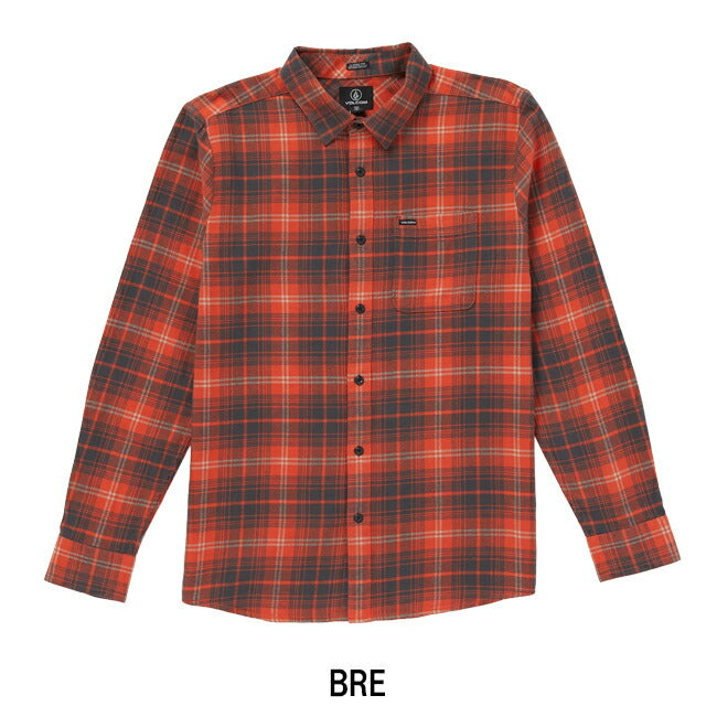 VOLCOM ボルコム Caden Plaid Long Sleeve Shirt カデンプレイドロングスリーブシャツ A0532407