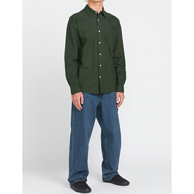 VOLCOM ボルコム Veeco Oxford Long Sleeve Shirt ビーコオックスフォードロングスリーブシャツ A0532411