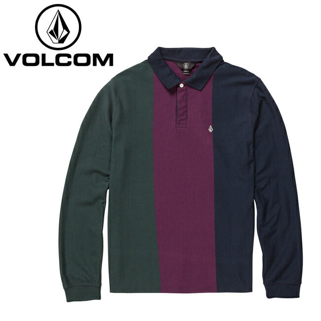 VOLCOM ボルコム Sumpter Polo LS サンプターポロLS NVY A0332200