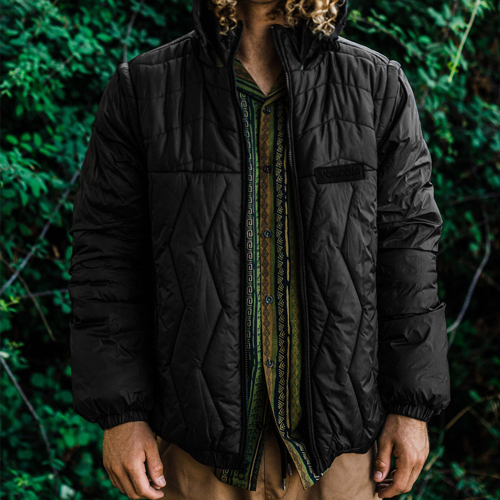 Skate Vitals Simon Bannerot Convertible Puff Jacket スケートバイタルズサイモンバネロットコンバーチブルパフジャケット BLK A1632303