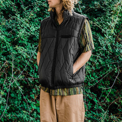 Skate Vitals Simon Bannerot Convertible Puff Jacket スケートバイタルズサイモンバネロットコンバーチブルパフジャケット BLK A1632303