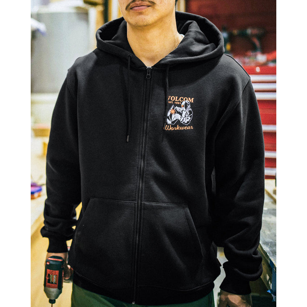 Welder Zip Hooded Hoodie ウェルダージップフーデッドフーディ BLK