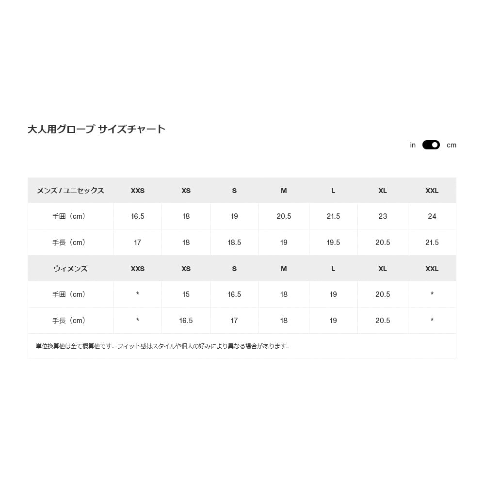 Women's GORE-TEX Under Mittens ウィメンズゴアテックスアンダーミトン