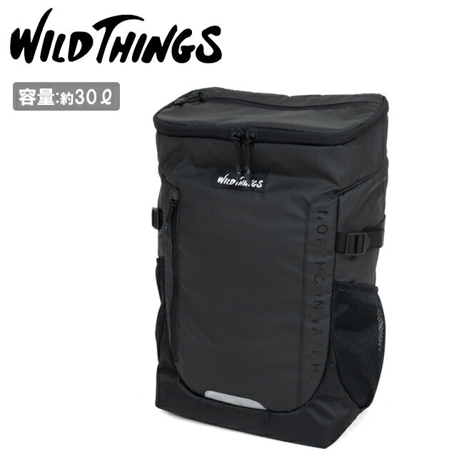 ●WILDTHINGS ワイルドシングス スクエアバックパック Black WT-380-3104