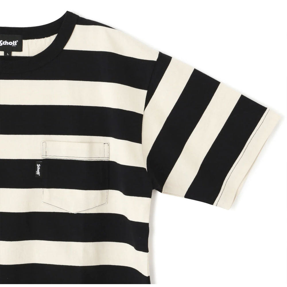 schott | WIDE BORDER POCKET T-SHIRT ワイドボーダーポケットTシャツ