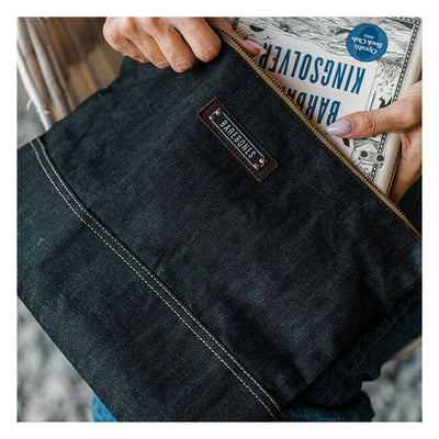 Barebones Living ベアボーンズリビング ニーラム ラージ ジッパーポーチ Denim 20236015