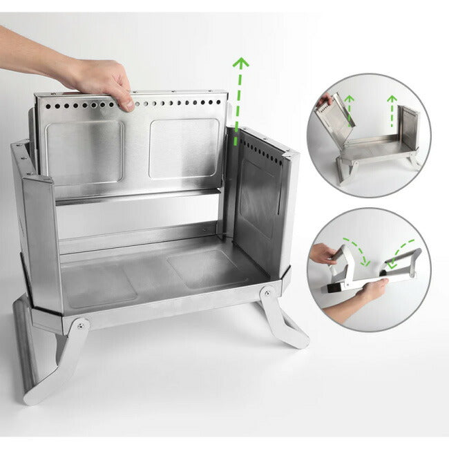 GGUBUS クバス Full Stainless Dual Stove フルステンレスデュアルストーブ