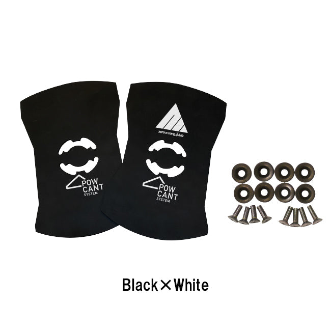 ゼロワンワンアーティスティック POW CANT×011 Artistic CANT PLATE パウカント×ゼロワンワン カントプレート Black×White
