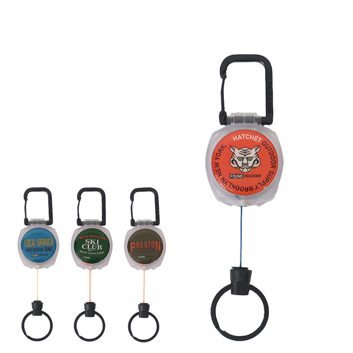 POST GENERAL - FOUND SOUVENIR COLOR CORD REEL KEY HOLDER