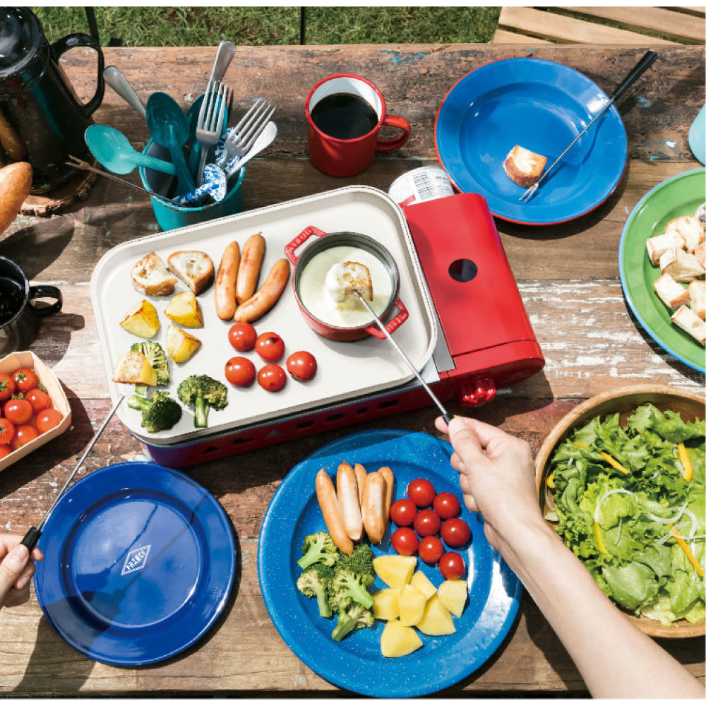 ポータブルガスホットプレート プチパン レッド SAG-RS21C(R