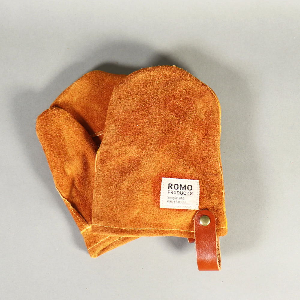 Leather mittens S レザーミトンS Camel