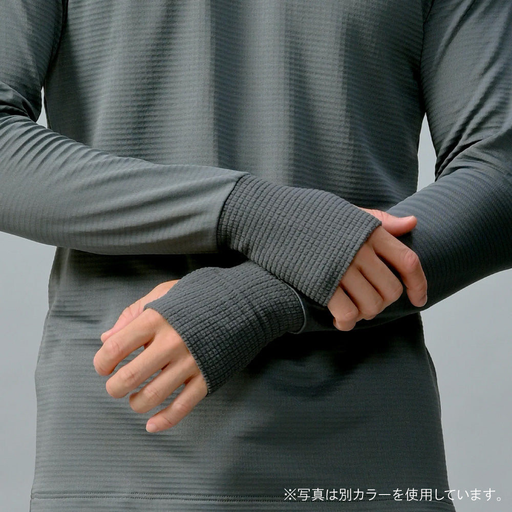 瞬暖GRID-TEC+ Crew-neck Thumbhole クルーネックサムホール GR092EC