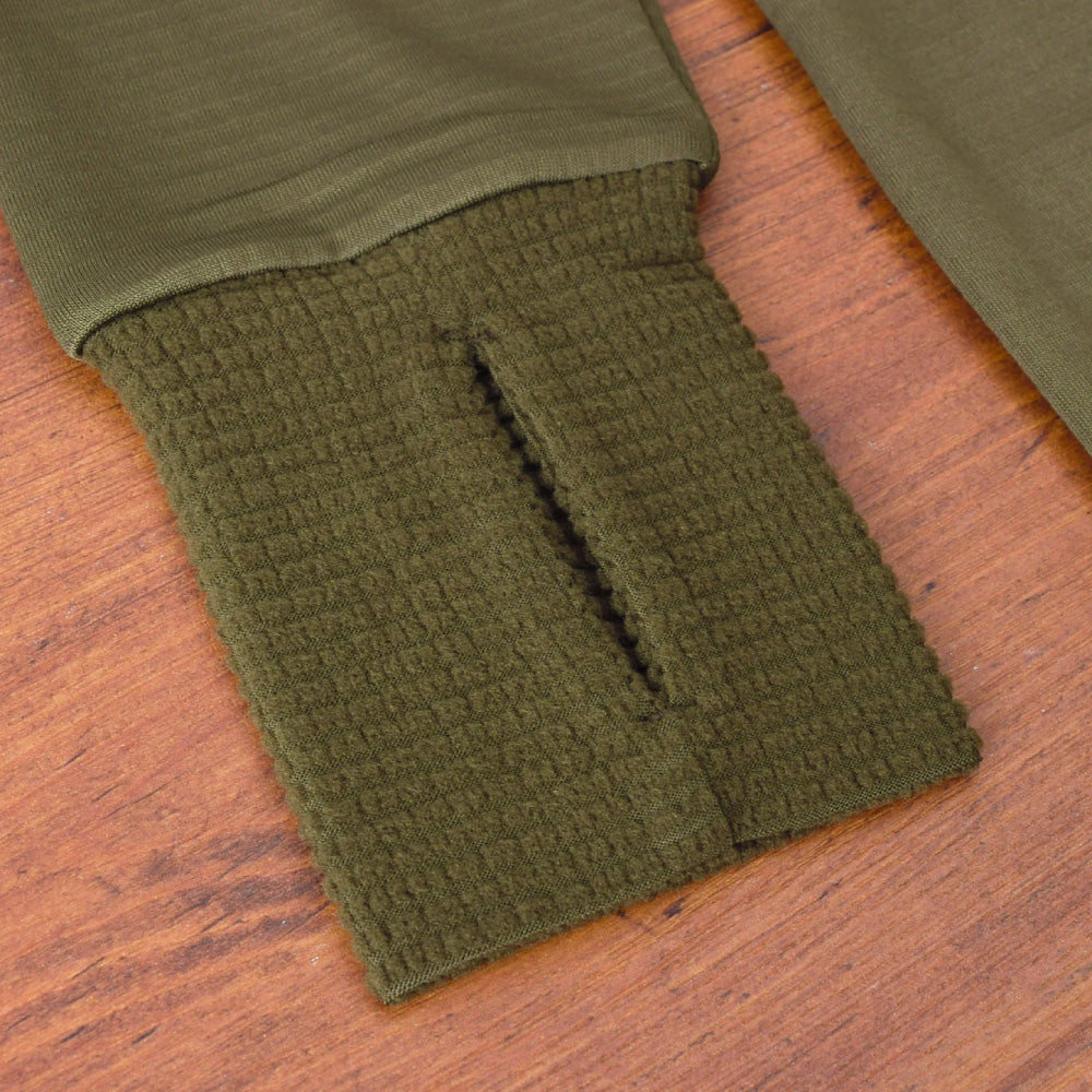 瞬暖GRID-TEC+ Crew-neck Thumbhole クルーネックサムホール GR092EC