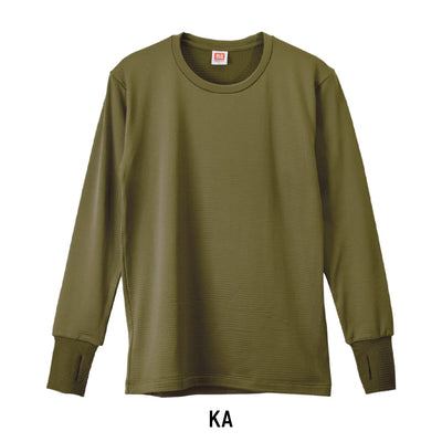 瞬暖GRID-TEC+ Crew-neck Thumbhole クルーネックサムホール GR092EC