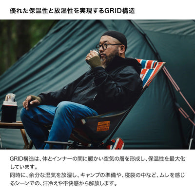 瞬暖GRID-TEC+ Crew-neck Thumbhole クルーネックサムホール GR092EC