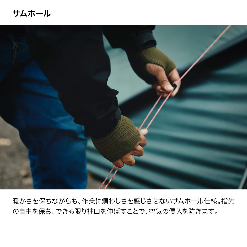 瞬暖GRID-TEC+ Crew-neck Thumbhole クルーネックサムホール GR092EC