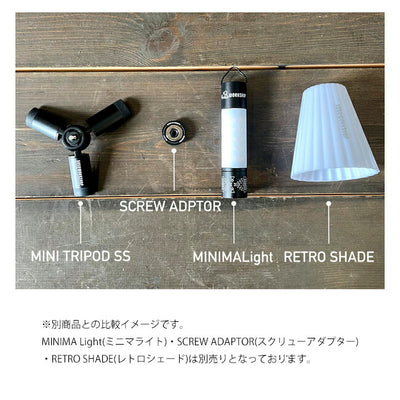 5050WORKSHOP フィフティフィフティワークショップ MINI TRIPOD SS for 2WAY STAND ミニトライポッドSSフォー2ウェイスタンド BLACK