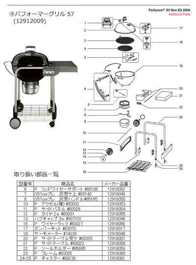 Weber ウェーバー パフォーマー サイドパネル #60029 12918054