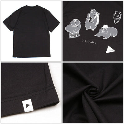 and wander アンドワンダー marmot by YUKO SAEKI short sleeve T 574-1184132