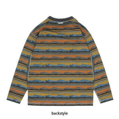 and wander アンドワンダー printed UV shield base long sleeve T プリントUVシールドベースロングスリーブティー 574-1153072