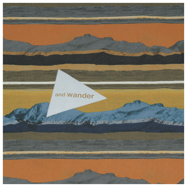 and wander アンドワンダー printed UV shield base long sleeve T プリントUVシールドベースロングスリーブティー 574-1153072