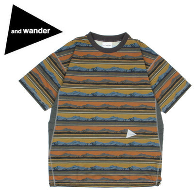 and wander アンドワンダー print short sleeve T プリントショートスリーブティー 574-1153073