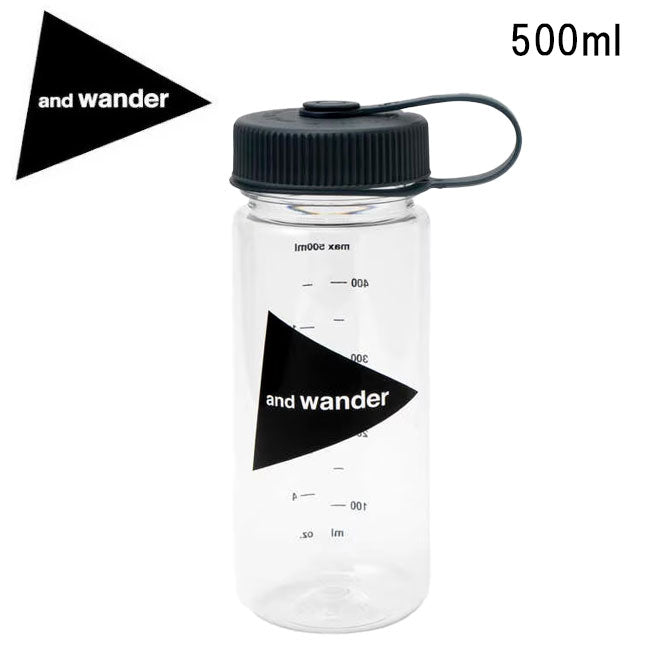 and wander アンドワンダー and wander logo bottle 500 アンドワンダーロゴボトル500 574-4977299