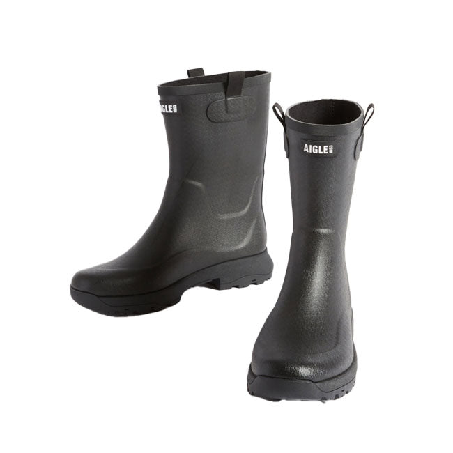 AIGLE エーグル アリア ラバーブーツ 黒 AIGLE - AIGLE エーグル アリア ラバーブーツ ZZFS061 | アウトドア