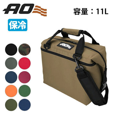 AO Coolers エーオークーラーズ 12パックキャンバスソフトクーラー AO12BK/CH/NB/RD/OR/TA/OL/CAMO/CDTN/AGTN/ABTN