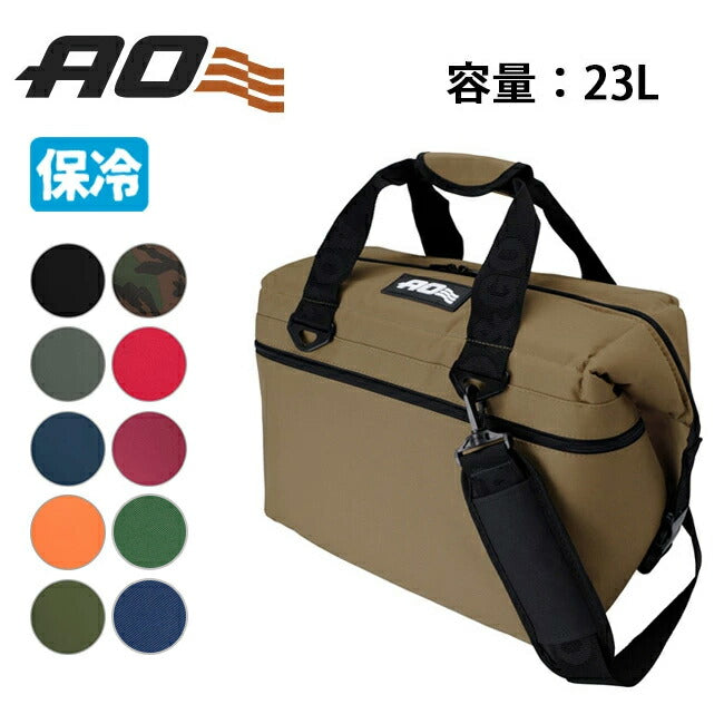 AO Coolers エーオークーラーズ 24パックキャンバスソフトクーラー AO24BK/CH/NB/RD/OR/TA/OL/CAMO/CDTN/AGTN/ABTN