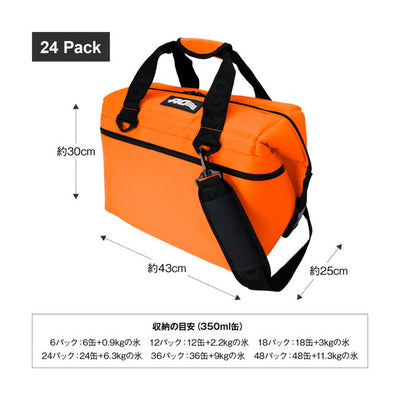 AO Coolers エーオークーラーズ 24パックキャンバスソフトクーラー AO24BK/CH/NB/RD/OR/TA/OL/CAMO/CDTN/AGTN/ABTN