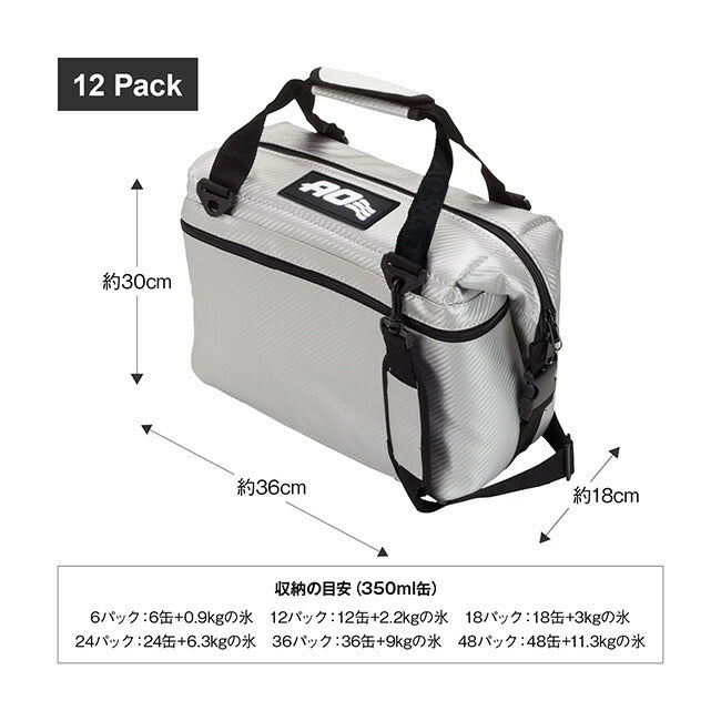 AO Coolers エーオークーラーズ 12パック カーボンソフトクーラー Black AOCR12