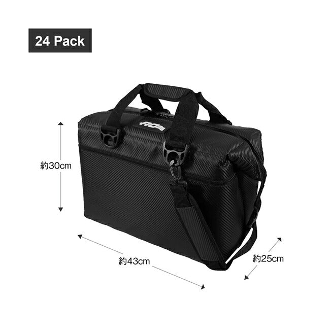 AO Coolers エーオークーラーズ 24パック カーボンソフトクーラー Black AOCR24