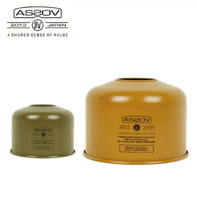 AS2OV アッソブ GAS CAN COVER for 220g PRINT ガス缶カバー 302101