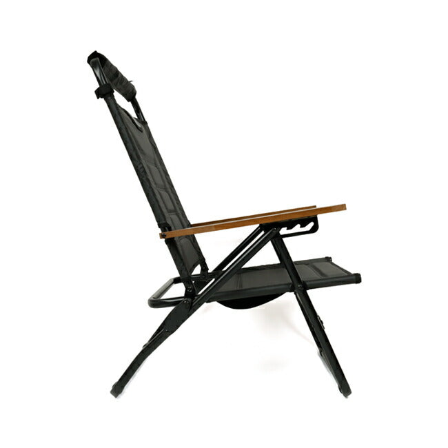 AS2OV アッソブ High Back Reclining Low Rover Chair Black ハイバックリクライニングローローバーチェア ブラック 392101-10