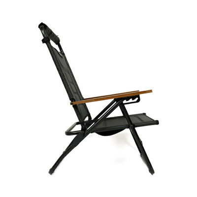 AS2OV アッソブ High Back Reclining Low Rover Chair Black ハイバックリクライニングローローバーチェア ブラック 392101-10
