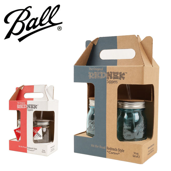 Ball ボール REDNEK sippers レッドネックシッパー メイソンジャー 16oz 2本セット