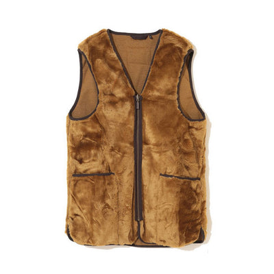 Barbour バブアー SL FRONT ZIP FUR LINER VEST スリムフィットフロントジップファーライナーベスト MLI0035/08210830