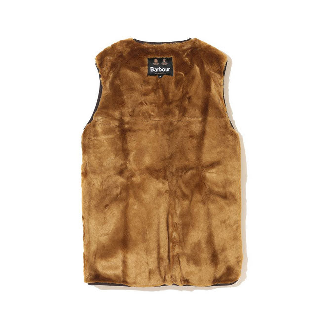Barbour バブアー SL FRONT ZIP FUR LINER VEST スリムフィット