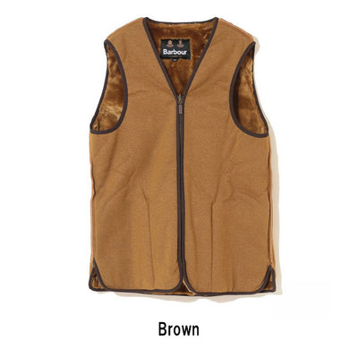 Barbour バブアー SL FRONT ZIP FUR LINER VEST スリムフィットフロントジップファーライナーベスト MLI0035/08210830