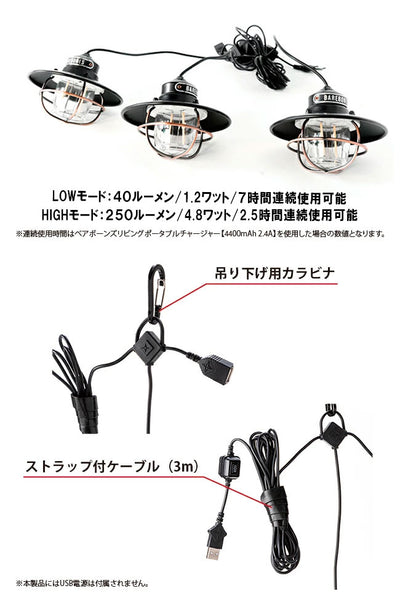 Barebones Living ベアボーンズリビング エジソンストリングライトLED 20230007